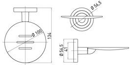 Emco Bad Настенная мыльница из металла Polo 073000102 - Вид №1