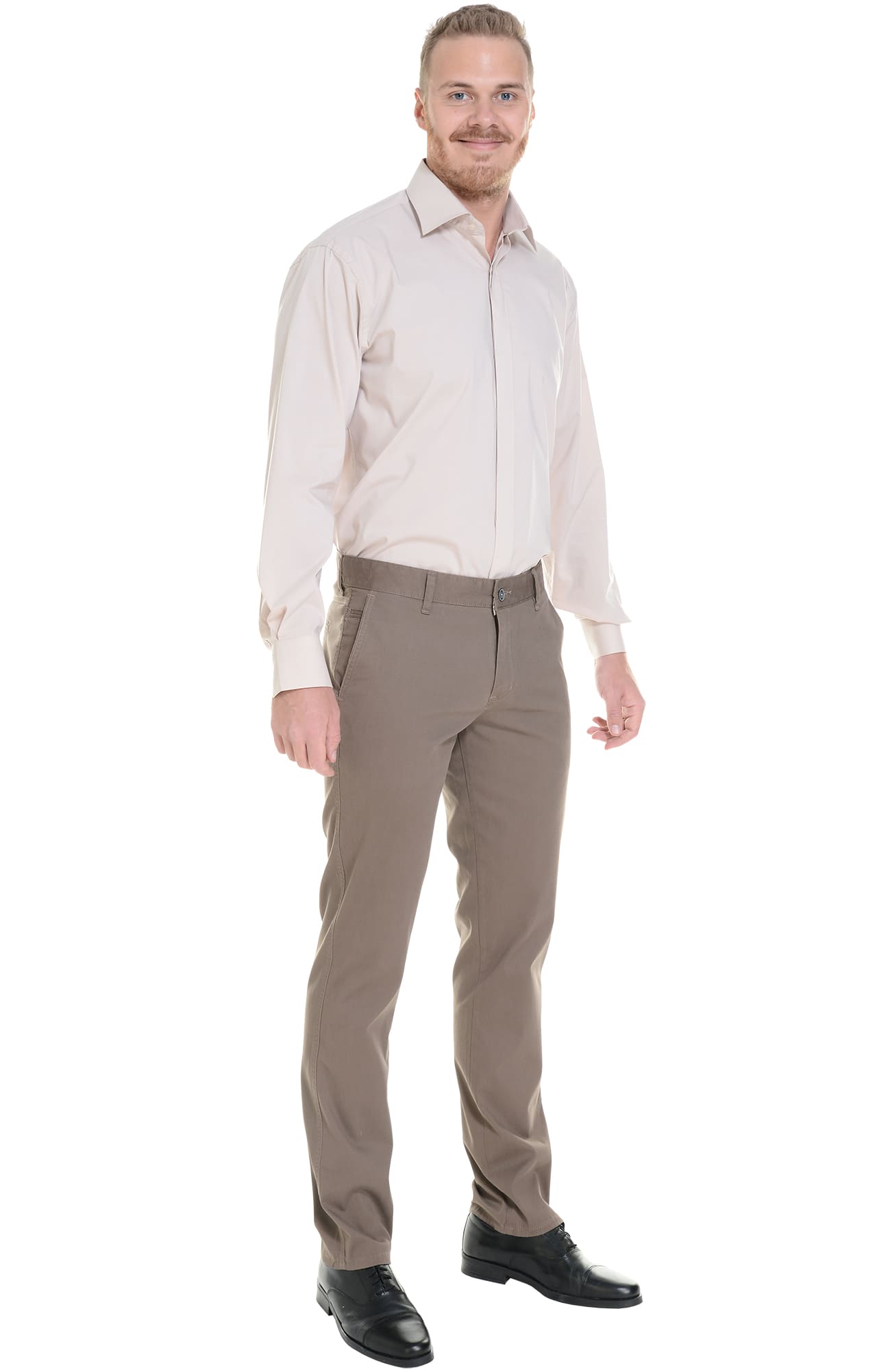 68248 Брюки  мужские chocolate (коричневые) El-Risto  Одежда для официантов  размер 52/170-176  - Вид №8