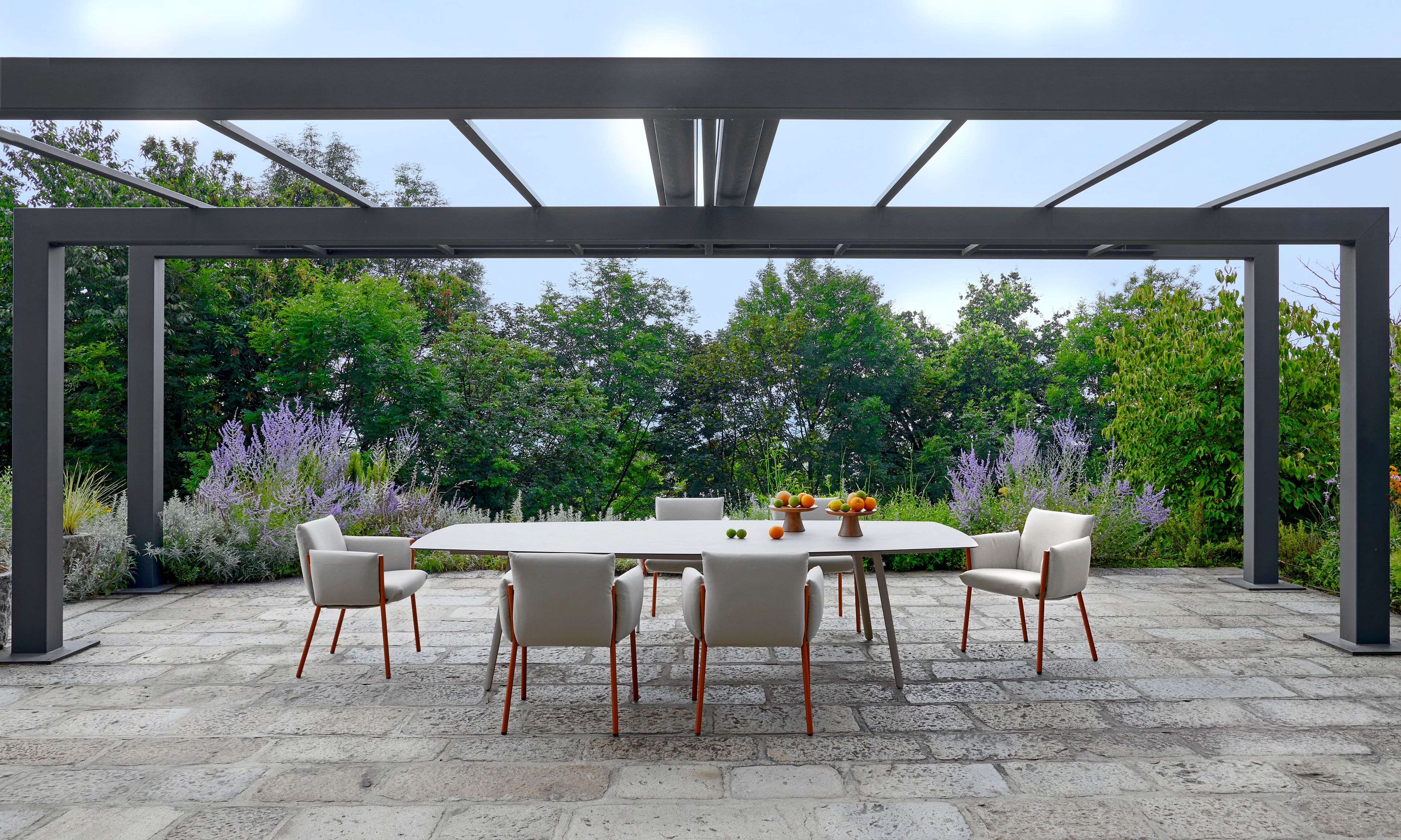 Тканевый мягкий садовый стул с подлокотниками S-CAB Breeze ARCH-00110792 - Вид №4