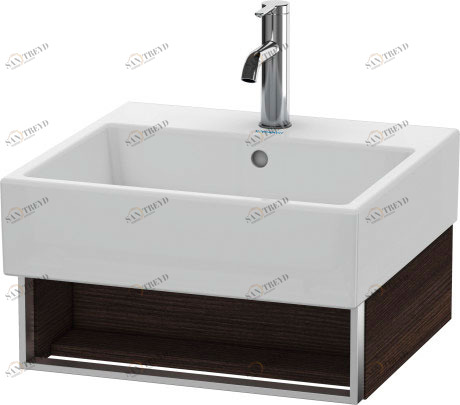 VA602405353 Тумбочка подвесная Vero Air #VA6024 484 x 431 мм Каштан темный, декор Duravit