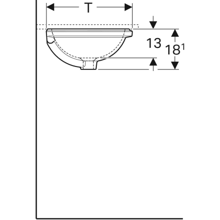 500.748.01.2 Раковина под столешницу Geberit VariForm овальной формы Geberit  - Вид №4