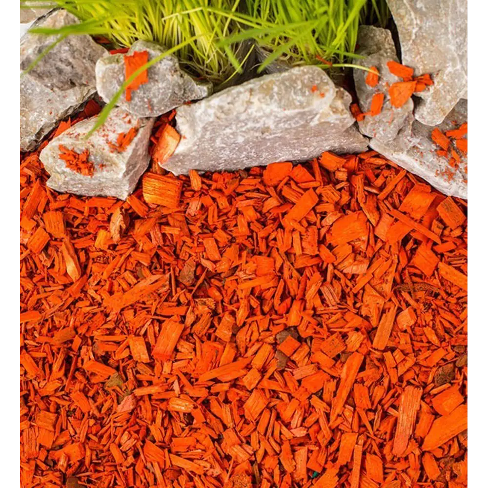 Santreyd Декоративная щепа оранжевая 50 л для ландшафтного дизайна 87655103 STLM-0074596