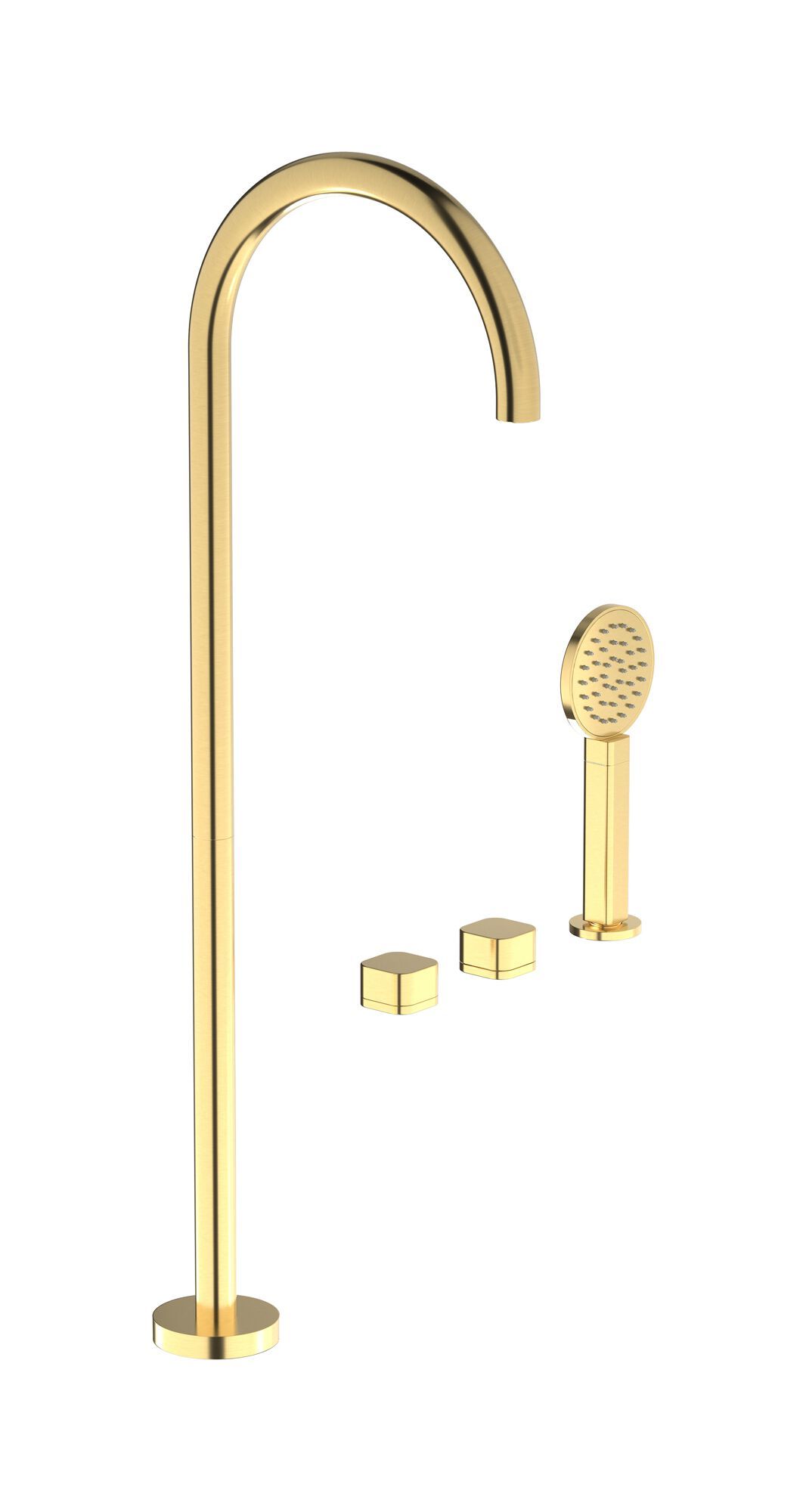 Смеситель для ванны с 4 отверстиями и ручным душем IB гелий ARCH-00026037 - Вид №5