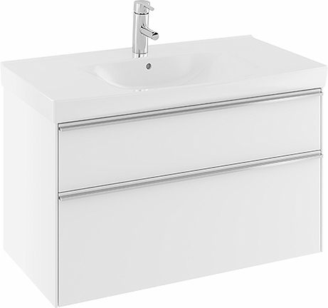 42641 Комплект мебели IFO Sense, с двумя ящиками, Ш = 600 мм, Ш1 = 622 мм, белый  - Вид №2