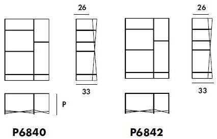 Sovet italia Модульный настенный книжный шкаф из хрусталя Delphi sun-id-1462664 - Вид №2