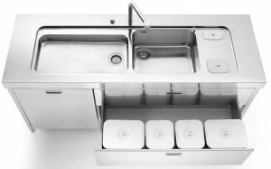 ALPES-INOX Моющий элемент из нержавеющей стали Liberi in cucina