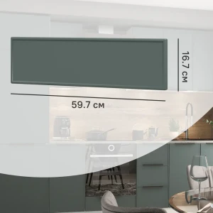 Фасад кухонного шкафа Инта 59.7x16.7 см KONSENSA МДФ цвет зеленый 89417490 STLM-2158522