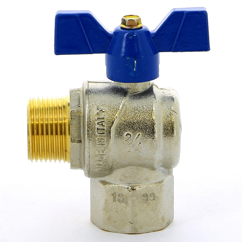 Кран шаровой НВ угловой EVOLUTION бабочка F.I.V. 3/4" FIV 6771R105