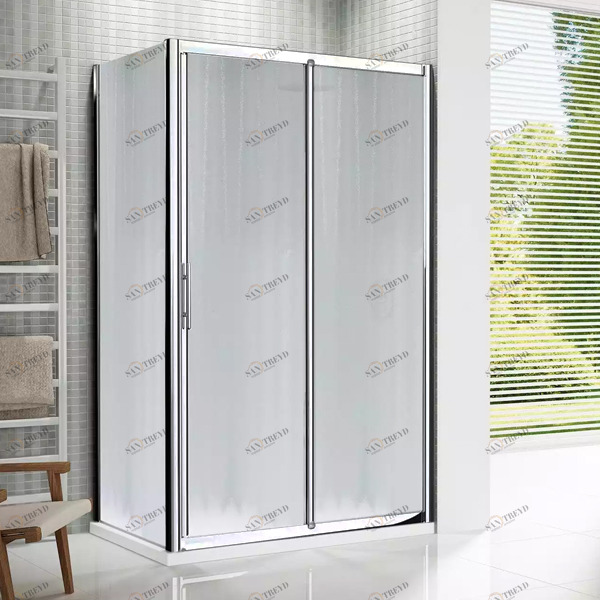 Душевой уголок 120x90 LUNES 2P+F Novellini LUNES со стеклом Obscure LUNES2P1143KLUNESF843K