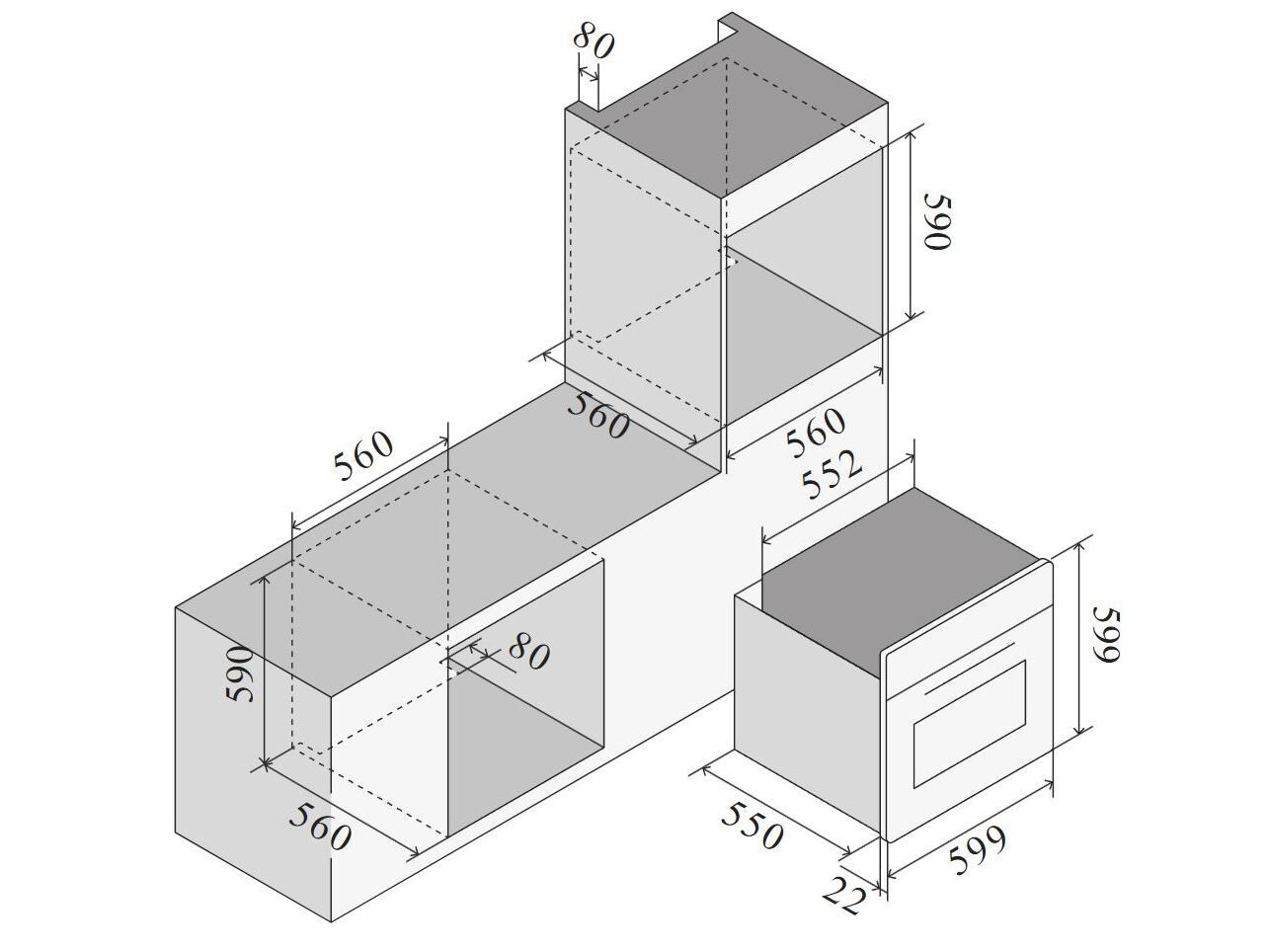 Электрическая многофункциональная печь Ilve Professional Plus ARCH-00083972 - Вид №2