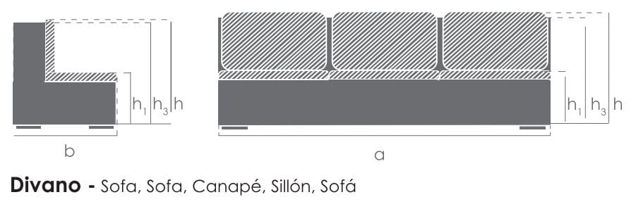 Ткань диван BIZZOTTO Tecla ARCH-00027972 - Вид №10