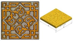 Вставка биметалл Orient Zircon 7,5х7,5 (16шт) kavarti