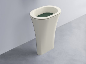 AMLA65-TL+AMPILO-MU+AMCOLO-TL Раковина Amedeo Ovale отдельностоящая cielo Enjoy + Amedeo