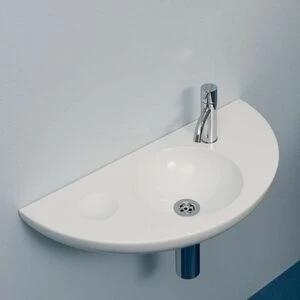 46130 Подвесная раковина настенная овальная Rapsel  белая