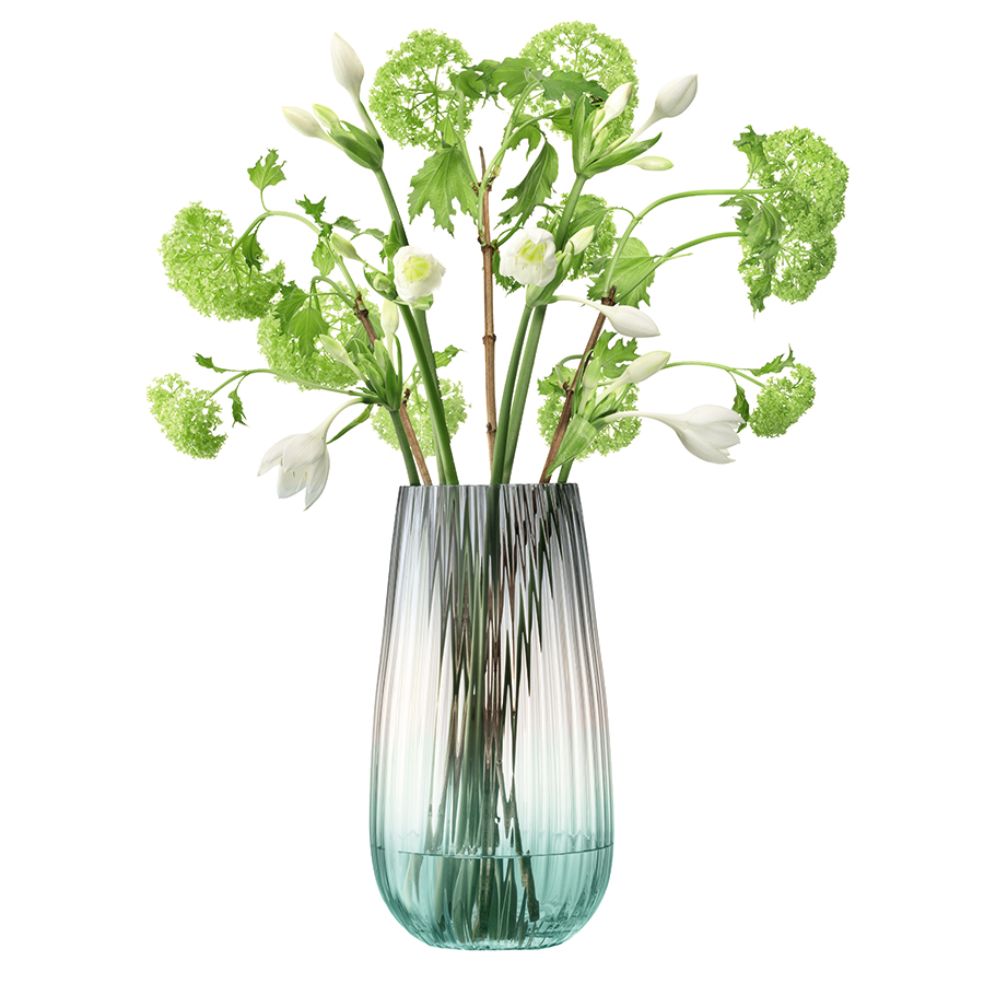 Ваза Dusk 28см зелёная-серая LSA International G140128151 - Вид №3