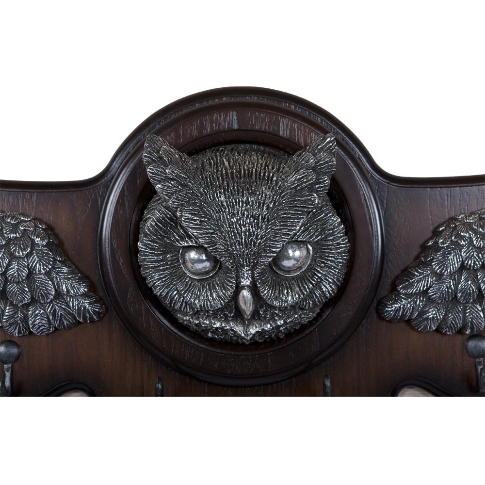 11507 Вешалка настенная Bubo Орех Оберджин Античное Серебро BOGACHO 4627138184721 - Вид №1