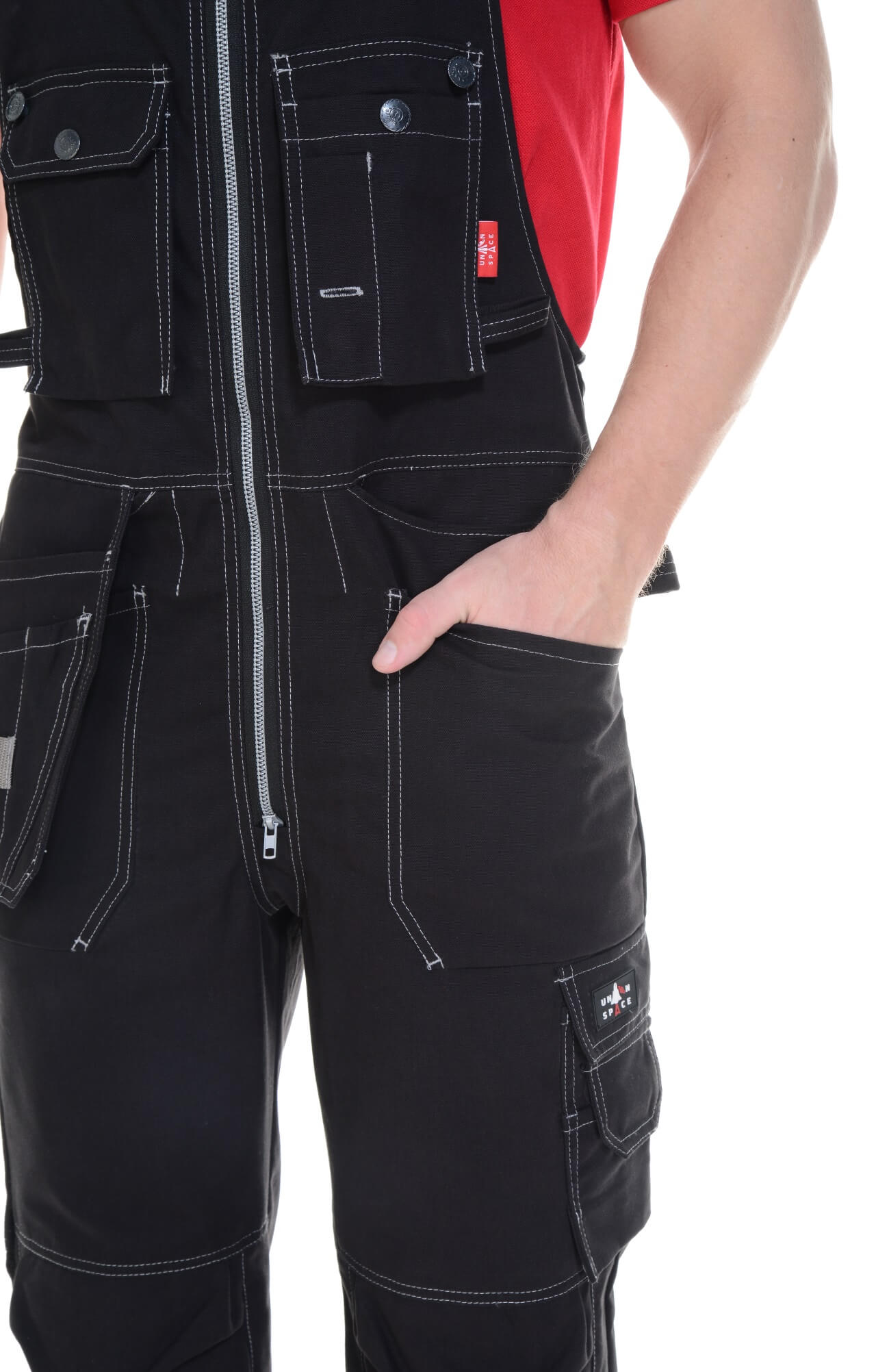 62306 Полукомбинезон  черный Union Space  Летняя спецодежда  размер 44-46/170-176  - Вид №8