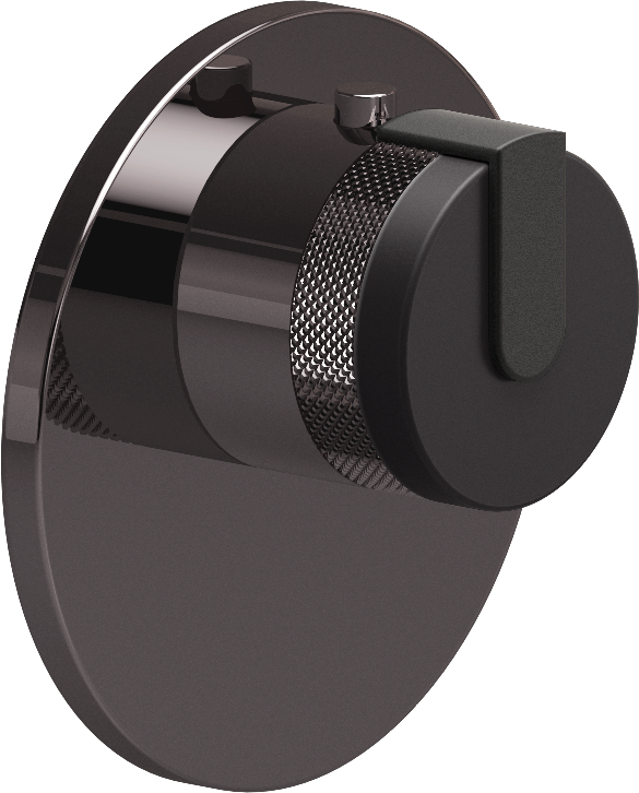 E-8027-R1GME-L1BK-OX-T Термостатический переключатель 3/4-Внешняя часть GRAFF MOD+