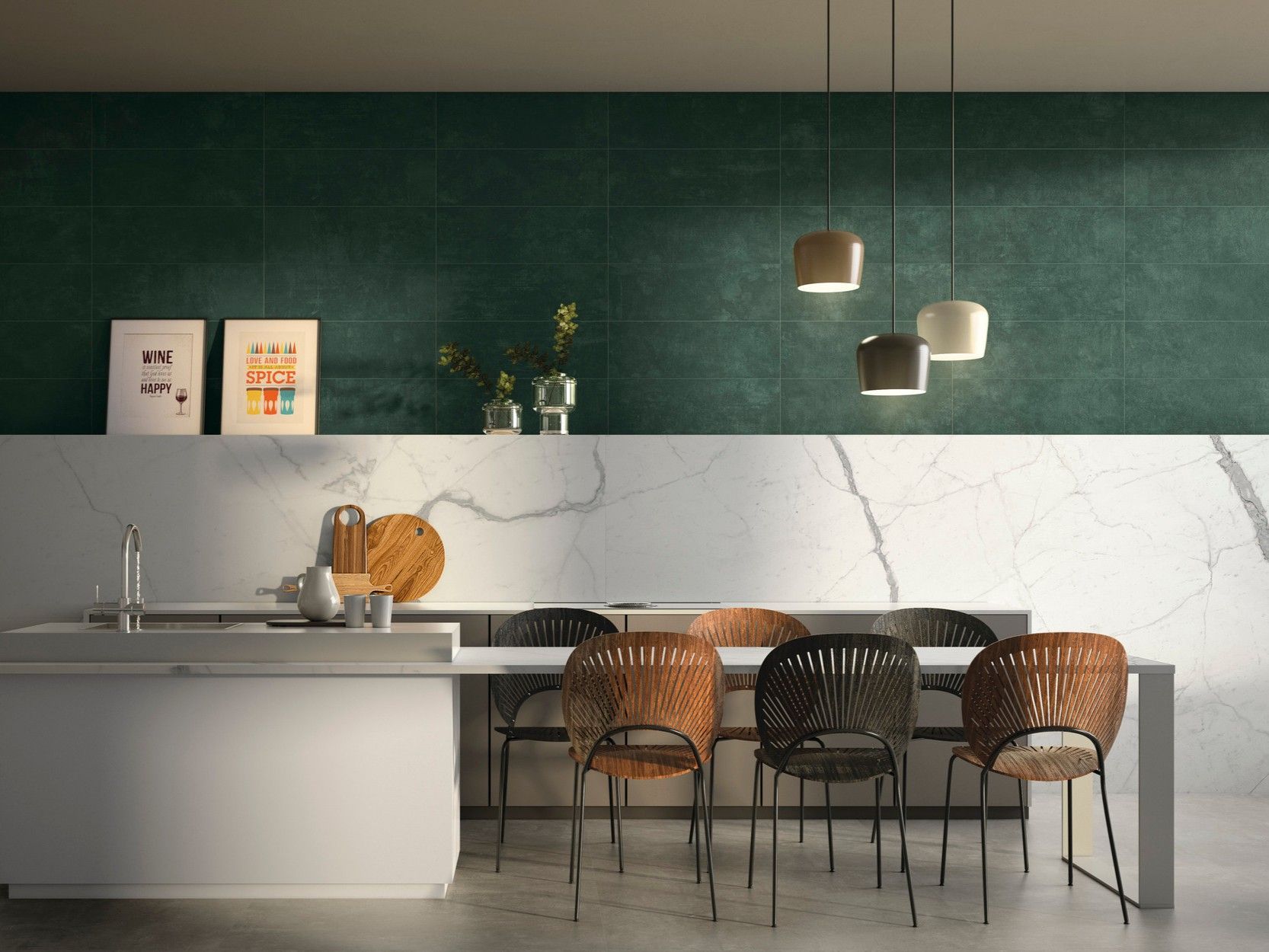 Пол / облицовка керамогранита с мраморным эффектом для интерьера ARIOSTEA MARBLE ACTIVE ARCH-00025854 - Вид №1