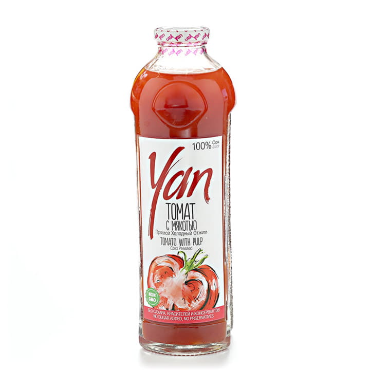 Томатный сок прямого холодного отжима Yan 930 мл Santreyd 14987 - Вид №1