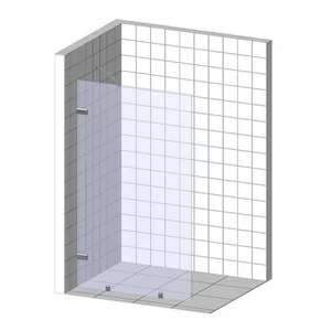 Душевая перегородка в нишу 95x200 GK-861NB стекло прозрачное 6 мм GUTEWETTER TREND DOOR