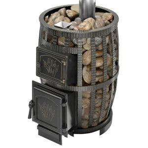 Банная печь Везувий Легенда Русский пар Ковка 18 (271) с закрытой каменкой б/в