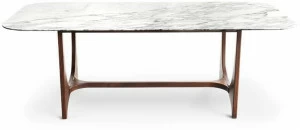 Essential Home Прямоугольный обеденный стол из мрамора calacatta gold La dolce vita