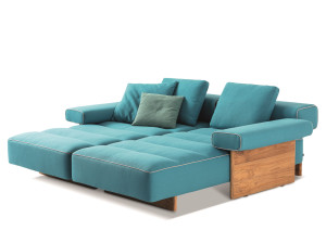 Ткань сад диван с полуостровом