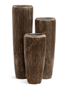 41.3321-06-049-BRS-097 Кашпо  Effectory - серия Wow - Высокий конус Design - Тёмное матовое золото Цветочная коллекция