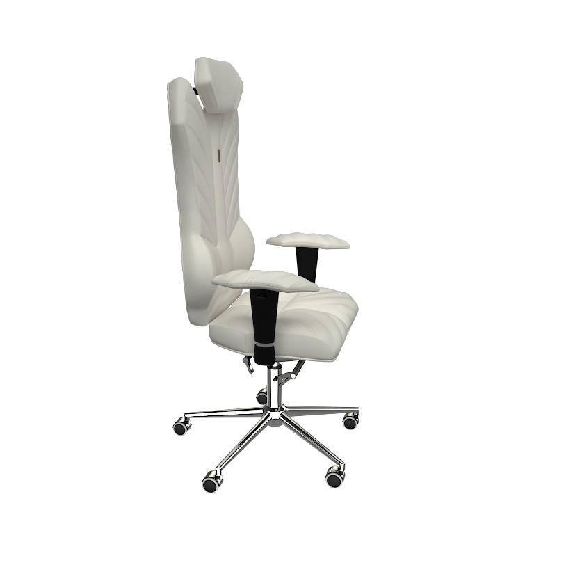 Компьютерное кресло эргономичное белое из экокожи Monarch KULIK PREMIUM LINE 240055 Белый  - Вид №2