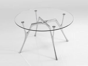 Caimi Brevetti Круглый стол из стали и стекла Pegaso