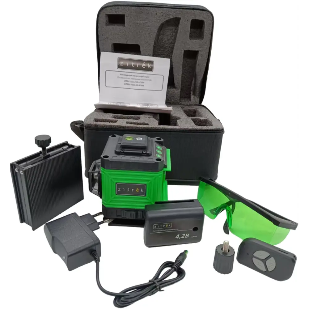 Уровень лазерный Zitrek LL12GLCube зеленый луч, 30 м STLM-2024276