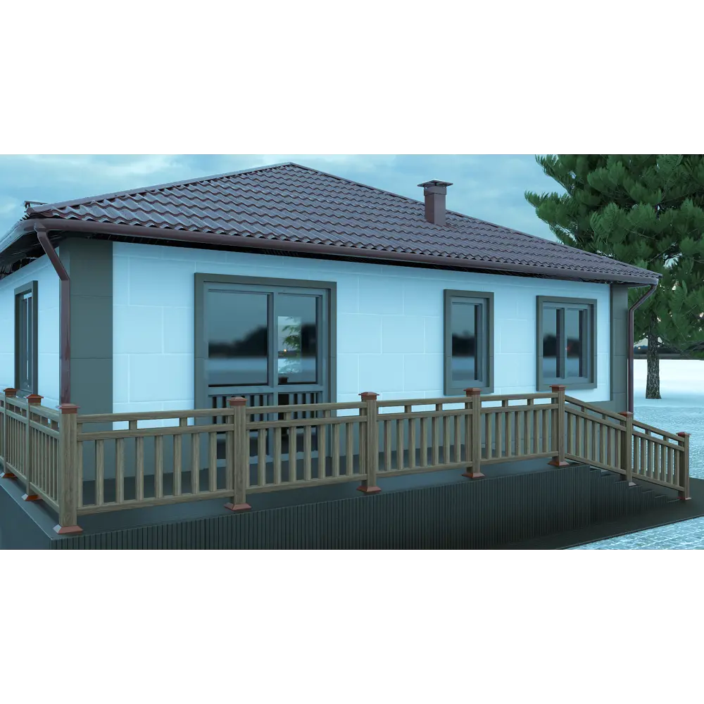 Балясина ДПК 50x50x3000 мм цвет венге GROENTEC STLM-2200607 - Вид №3