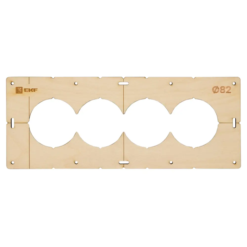 Шаблон для подрозетников EKF d 82 мм 4 поста STLM-2210878