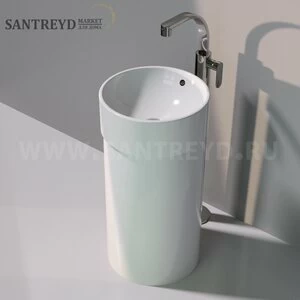 505042CCOLC9016 Напольная раковина стоящая круглая Ceramica Flaminia Twin