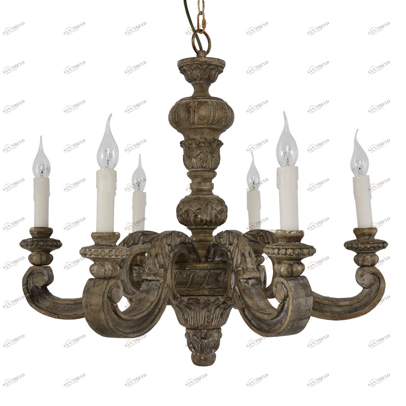 Люстра Necklace 6 от Delight Collection коричневая 8145-6D DELIGHT COLLECTION ДИЗАЙНЕРСКИЕ 247051 Коричневый 