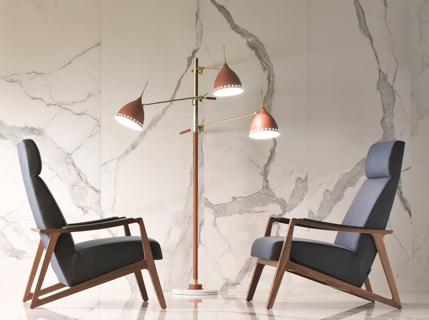 Кожаное кресло с подлокотниками i 4 Mariani BARLEY ARCH-00033893 - Вид №5