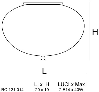 Siru Потолочный светильник из муранского стекла Giove Rc 121-014 - Вид №1