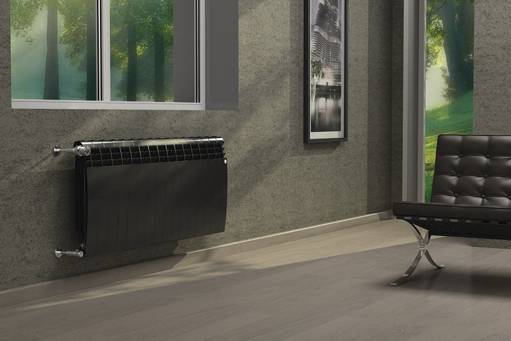 Радиатор биметаллический Royal Thermo Biliner Noir Sable 500 (черный)  - 8 секций sun-id-646072 - Вид №2