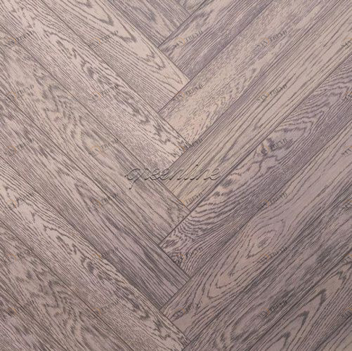 Паркет Ёлка GreenLine Циркон Дуб Натур с брашью (Текстурированная) 500х125 мм 1900200061