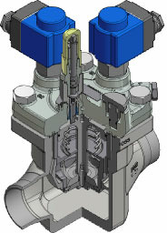 Danfoss ICSH — двухступенчатые клапаны ICSH 25-25 25D Клапан электромагнитный 027H2309  - Вид №7