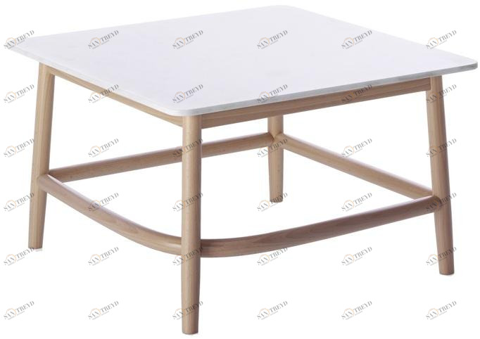 Wiener GTV Design Квадратный мраморный журнальный столик Single curve sun-id-1406311