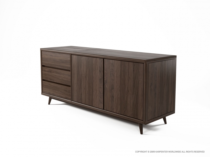 124_295 Комод 2 дверцы 3 ящика Karpenter Vintage - Вид №1