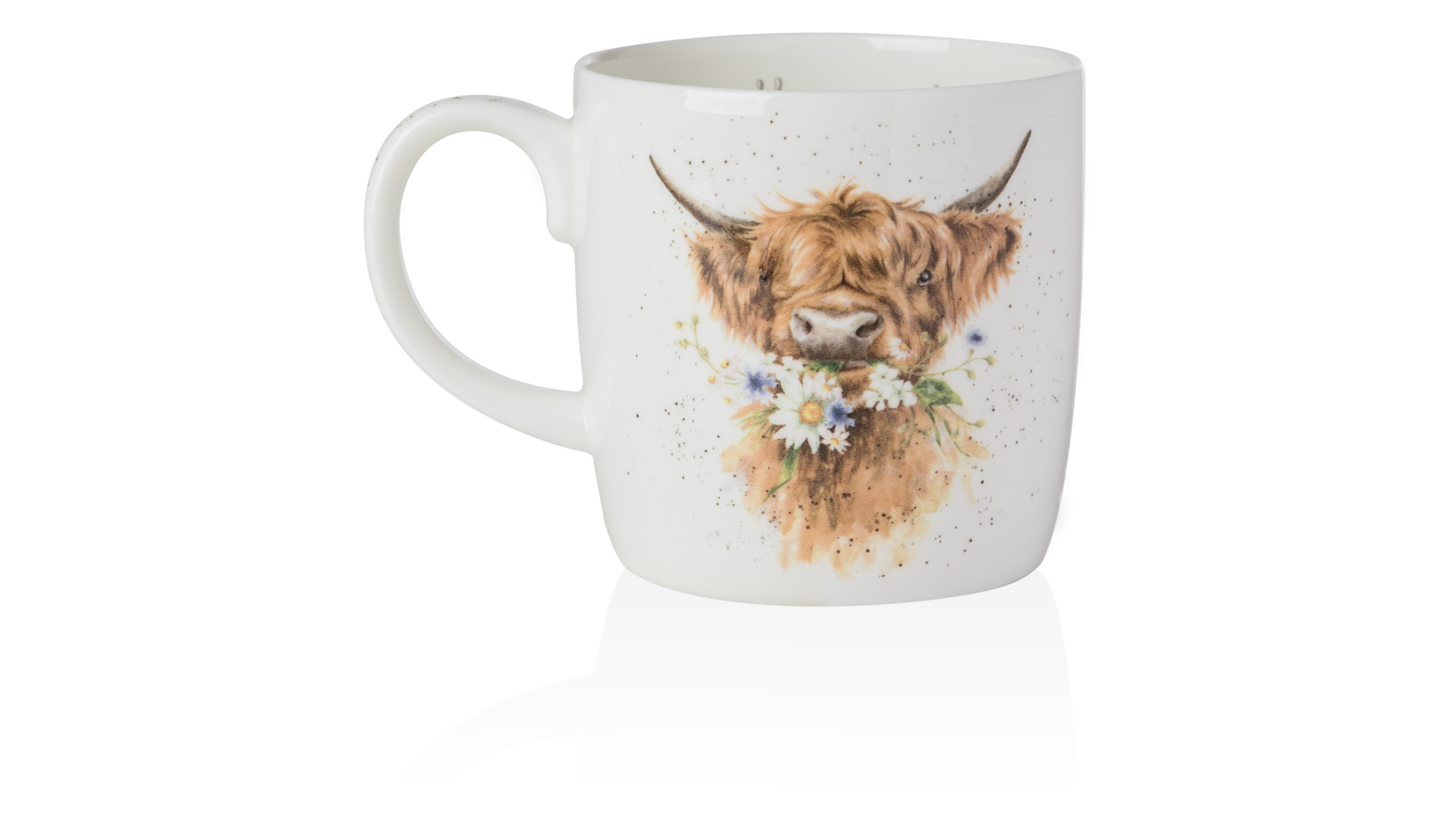 10655481 Royal Worcester Кружка Royal Worcester "Забавная фауна.Спасибо от бычка" 400мл Фарфор костяной  - Вид №3