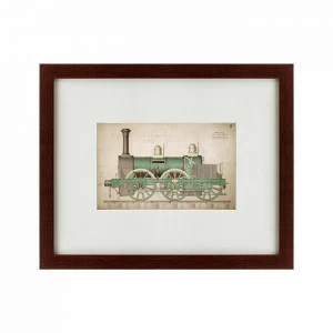 Картина: Hercules locomotive, 1843 КАРТИНЫ В КВАРТИРУ  135779 Разноцветный