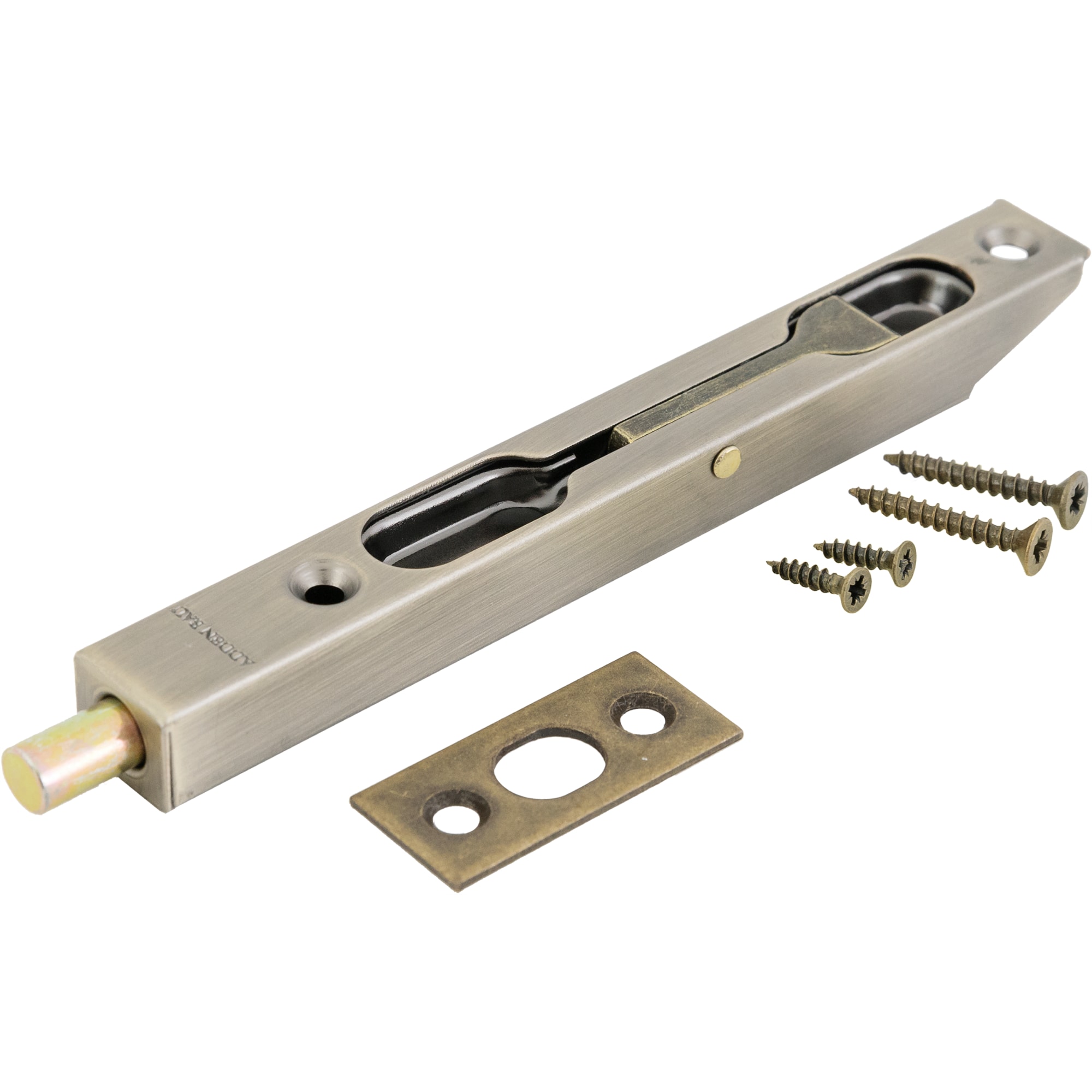 84792293 Шпингалет торцевой левый 140x12x12 мм сталь цвет бронза Santreyd  - Вид №1