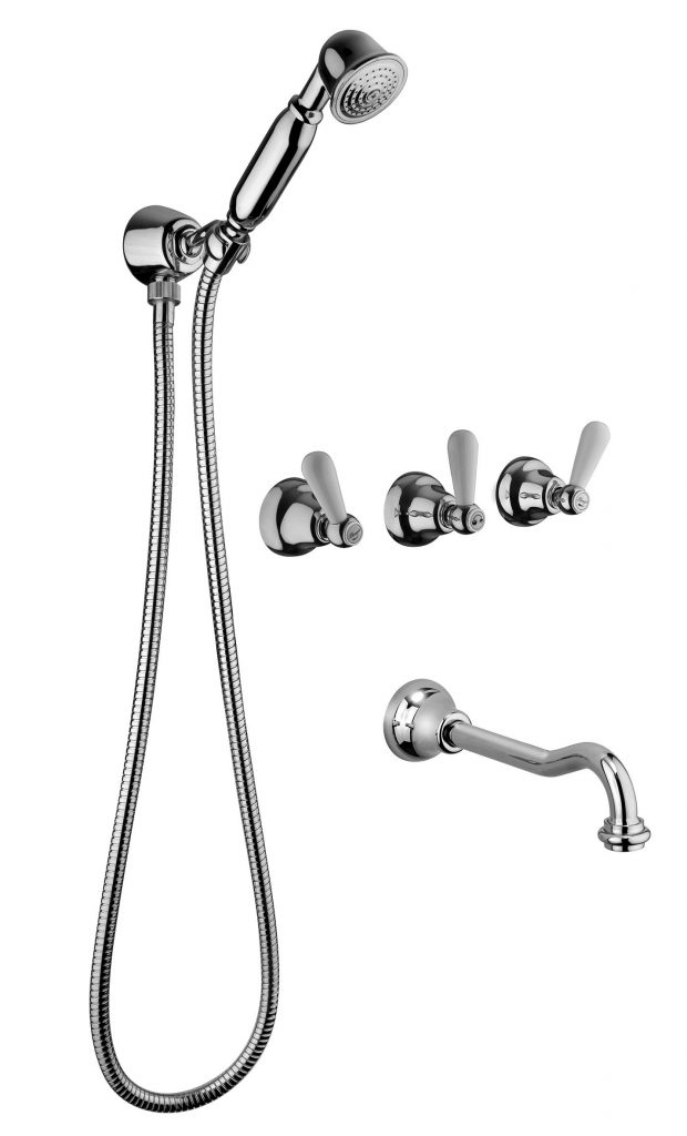 09530 / D Встраиваемый смеситель для ванны и душа с дуплексным душем. Bongio La Tosca 09530/D