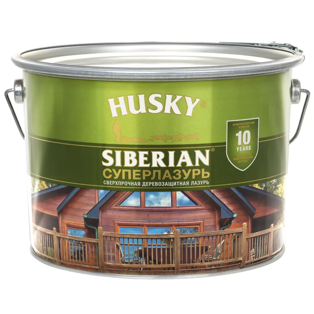 Husky Siberian Суперлазурь для дерева - защитный антисептик 9 л 83630957 STLM-0043053 - Вид №1