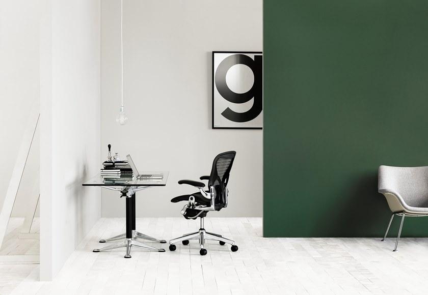 Herman Miller Рабочий стол / стол для переговоров из алюминия и стекла Burdick sun-id-1510917 - Вид №3