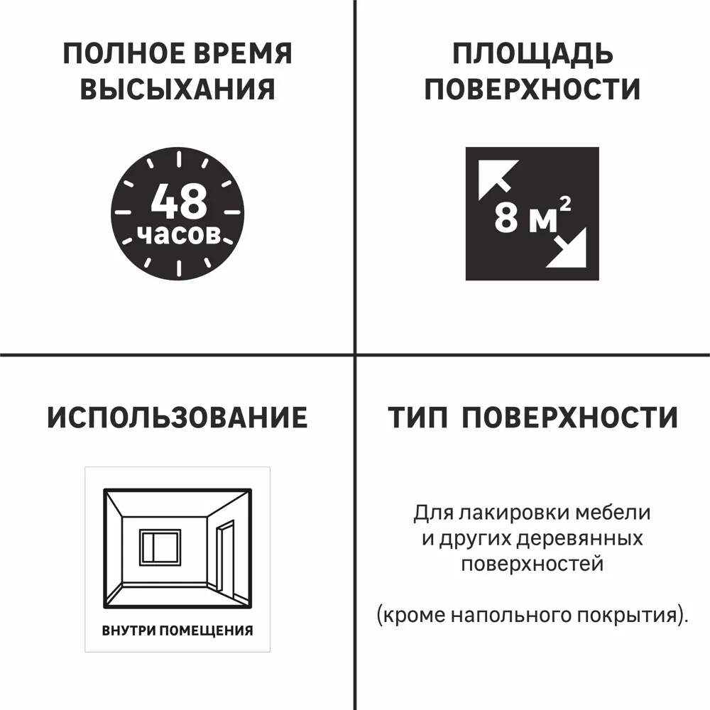 LUXENS Акриловый лак для стен и потолков цвет дуб полуглянцевый 0.9 л 82607766 STLM-0031396 - Вид №3